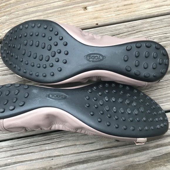 TOD'S Women Flat Shoes Patent/Suede Leather Ballet - Picture 7 of 8